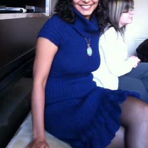 Luma Royal blue sweater dress.